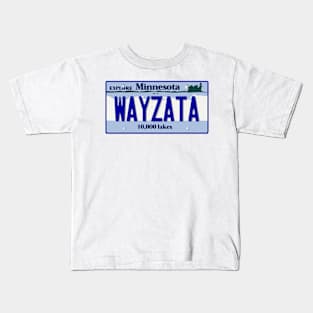 Wayzata License Plate Kids T-Shirt